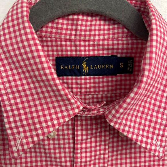 Polo Ralph Lauren Men's Button-Up Red/White Gingham SIze: Small - Picture 4 of 5